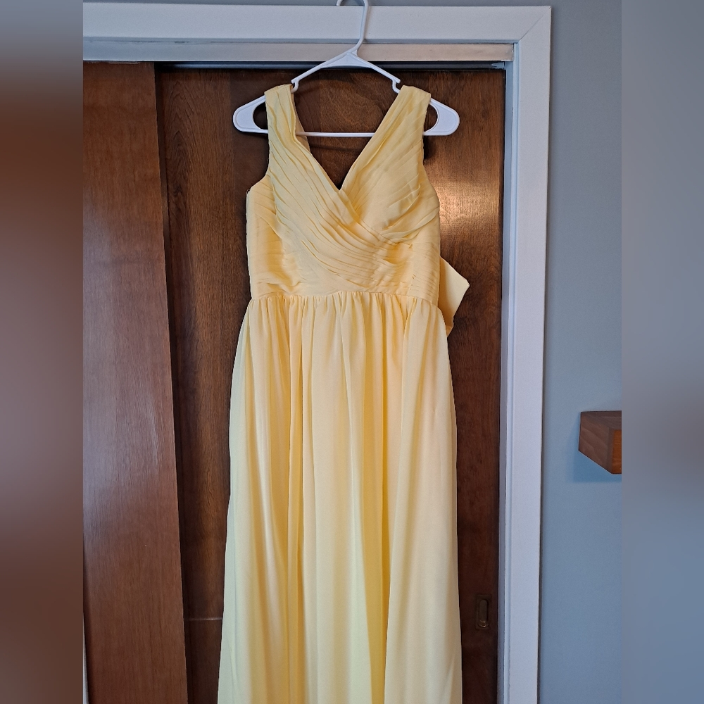 Soft Yellow Bridesmaids Dress